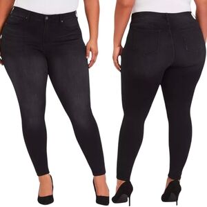 Torrid Sky High Skinny Jean Ankle Premium Stretch High Rise Washed Black 18